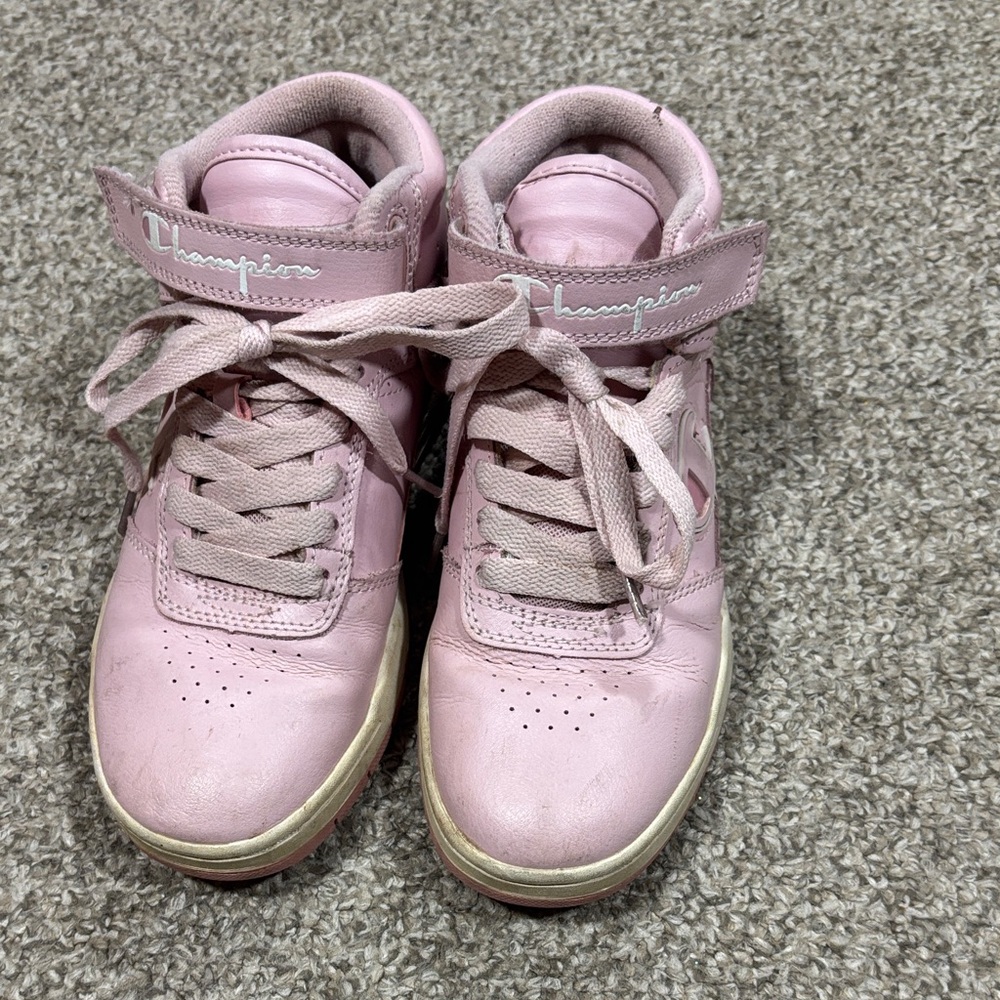 Champion Kids' Pink High-Top Sneakers